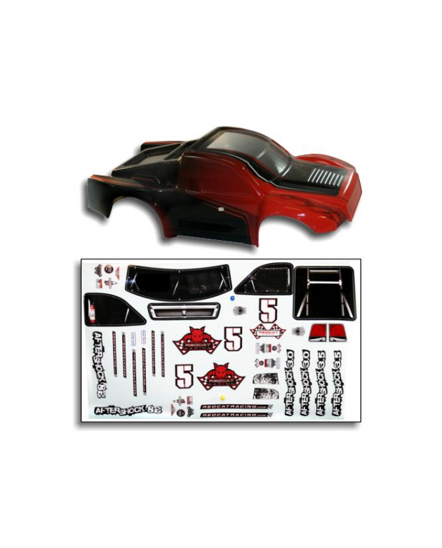 Body Red&Black Short Course Truck (1/8)