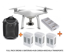 DJI Phantom 4 Pro V2.0+3 BATERIAS+HUB CARGA+MOCHILA DRONE OPEN BOX GARANTIZADO