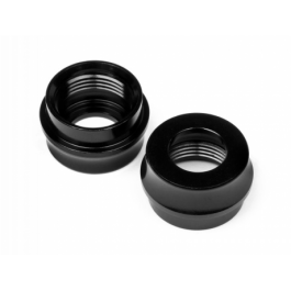 Big Bore Shock Bottom Cap (Black/2Pcs)