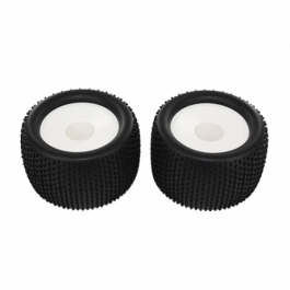 White wheels & tires (2 pcs)