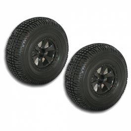 Black Short Course Wheels & Tires (2 pcs)